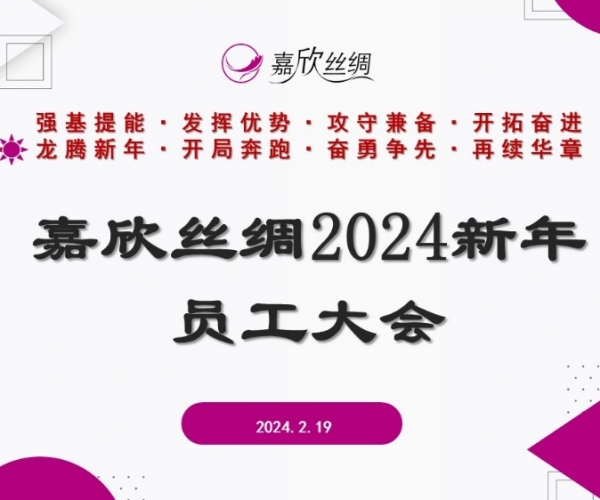 w66集团丝绸召开2024新年员工大会